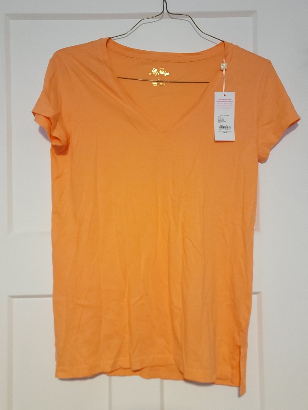 Lilly Pulitzer Papaya V-Neck Meridith Tee